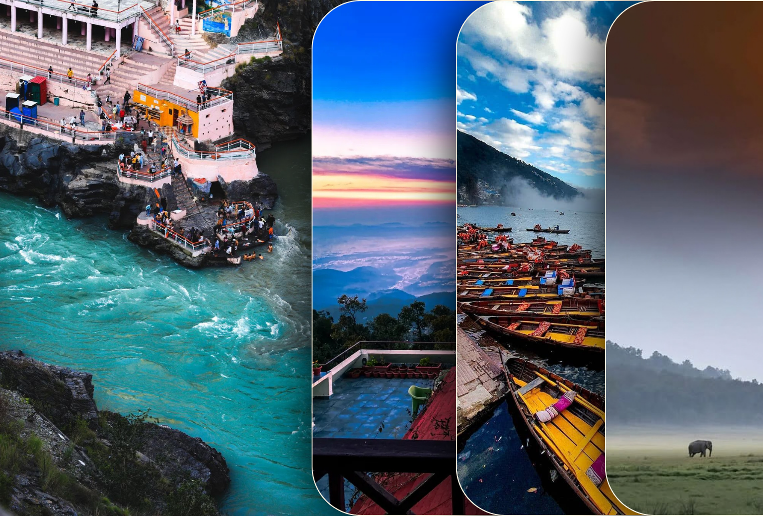 8 Days Mussoorie Devprayag Rishikesh Nainital Corbett Tour from Delhi
